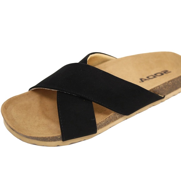 criss cross cork sandals